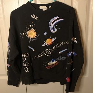 H&M space sweatshirt